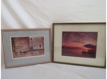 Framed Pair Of Signed Photographs