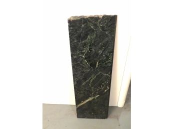 Green Marble Slab With Rough Cut Edge