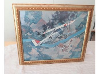Vintage Airplane Framed Print