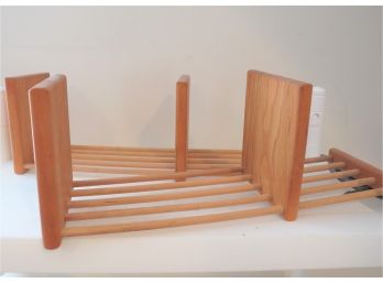 Pair Of Wood Expandable Bookends