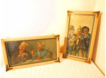 Pair Of Mazzani Antique Framed Lithographs