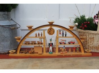 Large Handmade Vintage Seiffen Candle Arch