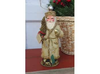 Gold Ino Schaller St Nicholas Candy Container From Lord & Taylor