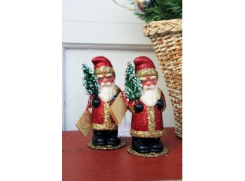 Pair Small Ino Schaller St Nicholas Figurines From Lord & Taylor