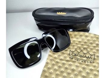 VINTAGE TODD OLDHAM SUNGLASSES MADE WITH NIKON LENSES - ORIGINAL CASE AND WIPING CLOTH INCLUDED