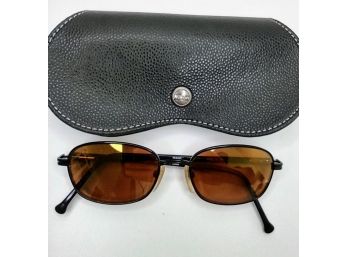 VINTAGE NIKON SUNGLASSES MADE WITH NIKON LENSES - ORIGINAL CASE AND WIPING CLOTH INCLUDED