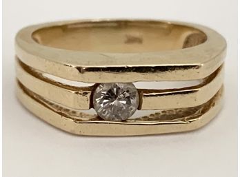 14K Gold & Diamond Ring - Size 5 3/4 - 3.1 Gross Dwt