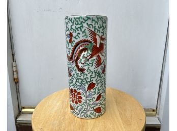 Vintage Decorative Cylindrical Vase Made In China For Macy's