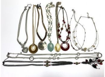 Collection Of 10 Lia Sophia Good Quality Necklaces