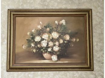 Robert Cox Oil On Canvas Floral Still Life