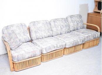 Ficks Reed Co. 4 Pc. Rattan Sectional