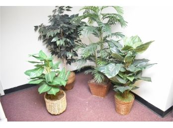 Four Faux Plants