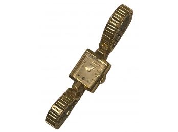 14K Gold Ladies Hamilton Bracelet Watch