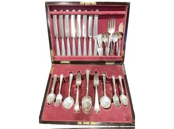 Antique Dursin-Gorham ' Colfax' Sterling Silver Flatware Set -Service For 8