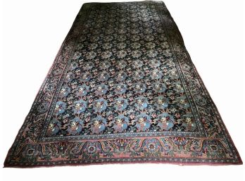 Vintage Persian Bijar Multi Flowers  Rug 15.f Ft X 7 Ft