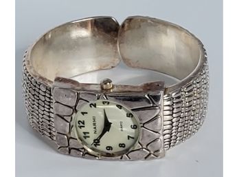 Beautiful Silver Tone Narmi Fashion Bangle Watch