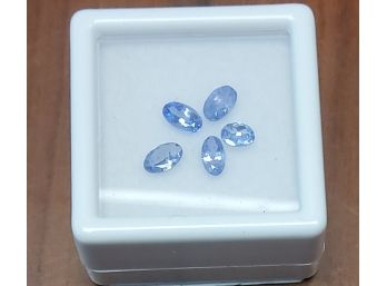 Beautiful Loose 1 CTW Genuine Tanzanite Gemstones