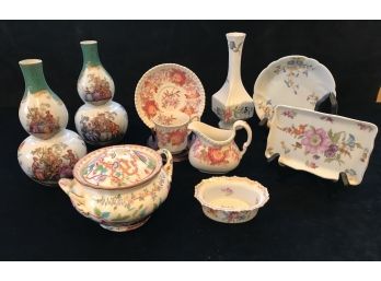 Fine China Collection Including Meissen Vases.