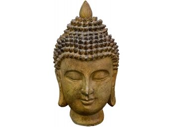 Buddha Cast Resin Head Sculpture