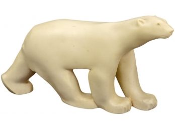 Cast Resin Reproduction Polar Bear Sculpture By Francois Pompon For The MOMA Collection