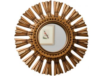 Decorative Gilded Sunburst Wall Mirror