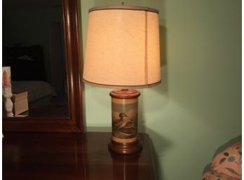 Green Winged Teal Duck Table Lamp
