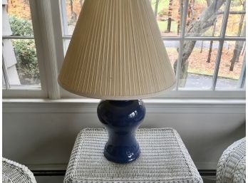 Urn Form Blue Table Lamp