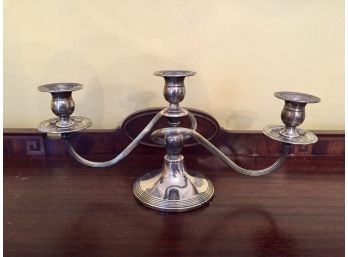 Fisher Sterling  Silver Three Candle Candelabra