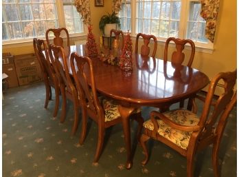 Beautiful Dining Table And Eight Chairs