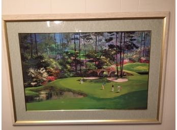 Framed Print Of Augusta 13th Green