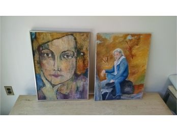 Pair Of Woman's Portraits