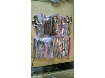 Lot Of Silver Plated Flatware Sets
