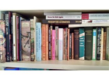 Books:  1 Shelf Contents - Cook Books & Health Related