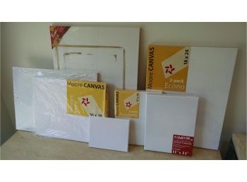Set Of (7) New Canvases For Art Work