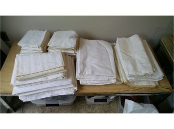 Huge Lot Of Linens, Tablecloths & Table Runners