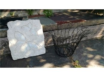 Outdoor Wall Art & Planter Basket