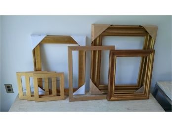 Lot Of New Wood Frames (7) Various Sizes