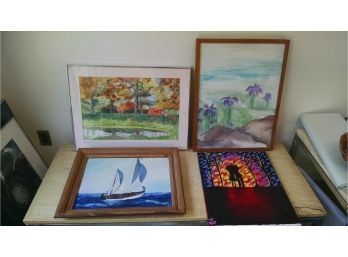 Lot Of 4 Pictures - Water Scenes