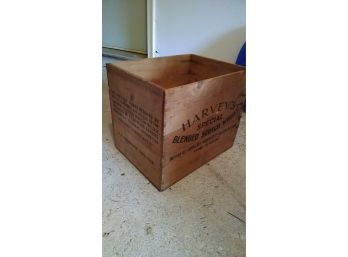 Antique Wood Whiskey Box