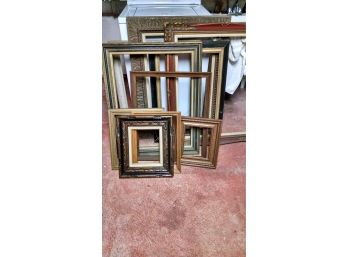 Lot Of Antique Wood Frames - Approx. 10 - Various Sizes