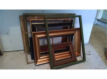Lot Of 10 Wood Picture Frames