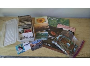 Lot Of Vintage Postcards And Old Calendars