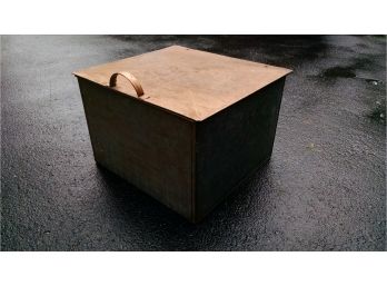 Antique Copper Top Milk Box - 16x17