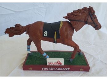 'The Sultan Of Saratoga' - Fourstardave Bobblehead Horse Racing Collectible