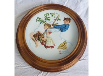 Vintage Norman Rockwell's 'Summer - Flying High' Plate By Gorham Fine China