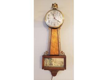 Vintage Banjo Style Electric Clock By Sessions