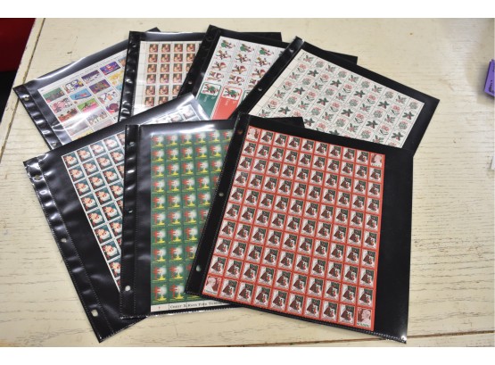 Complete Sheets Of Christmas Stamps