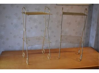 Gold Tone Metal Stands