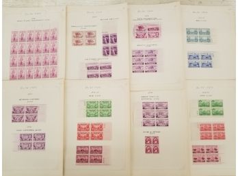 1935-1937 Blocks Of Centennial Issues And More