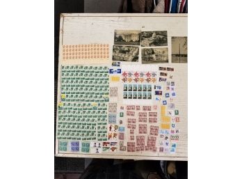 Variety Of Stamps And Postcards